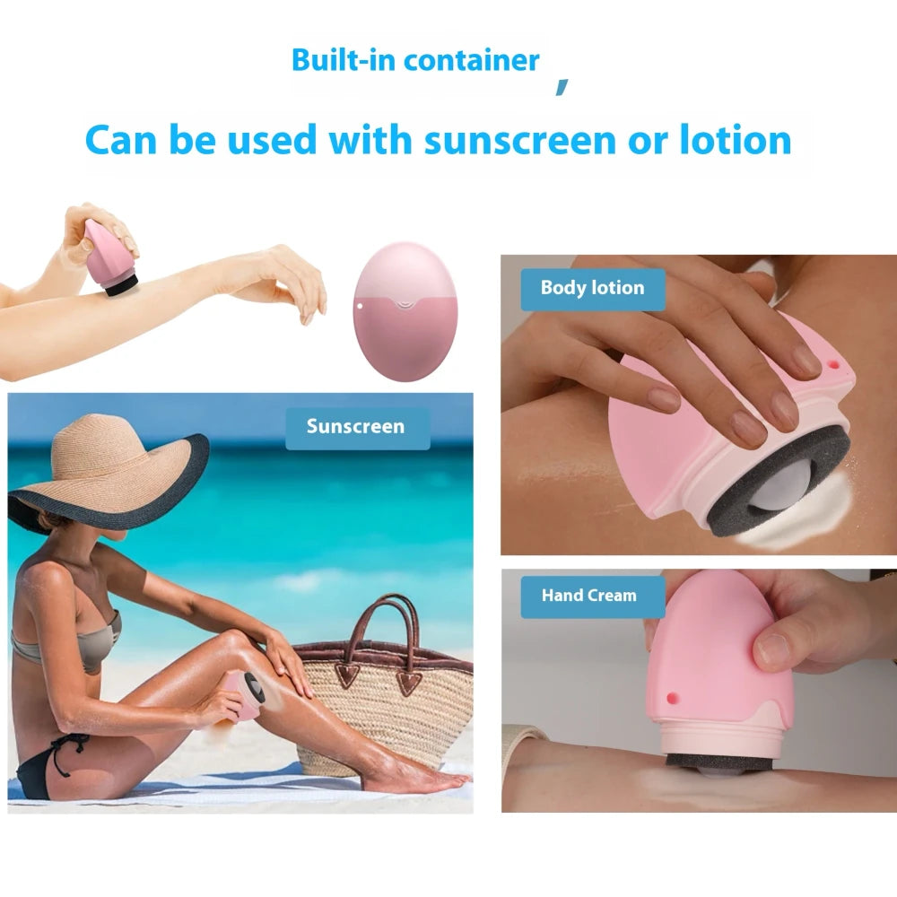 Refillable Sunscreen Roller Applicator