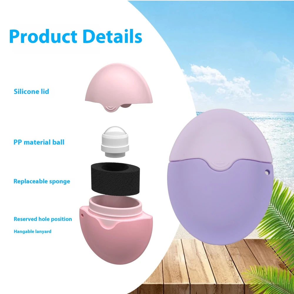 Refillable Sunscreen Roller Applicator